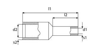 TULEJKA IZOLOWANA 16mm2 DUI-16,0-10NB NIEBIESKI (100szt.) TULEJKA IZOLOWANA 16mm2 DUI-16,0-10NB NIEBIESKI (100szt.)