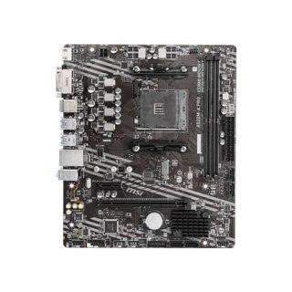 MSI | A520M-A PRO | Rodzina procesorów AMD | Gniazdo procesora AM4 | DDR4 | Gniazda pamięci 2 | Liczba złączy SATA | Chipset AMD