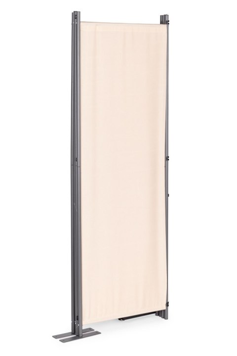 Składany parawan ogrodowy pokojowy 4-panelowy 167x216 cm beżowy MultiGarden