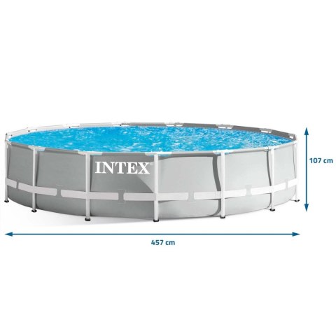 Basen ogrodowy stelażowy 457 x 107 cm 21w1 INTEX 26724