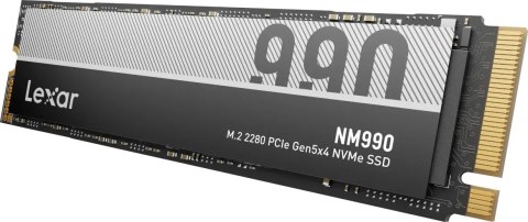 Lexar SSD | NM990 | 2000 GB | Format dysku SSD M.2 2280 | Interfejs dysku półprzewodnikowego PCIe Gen 5x4 | Prędkość odczytu 140
