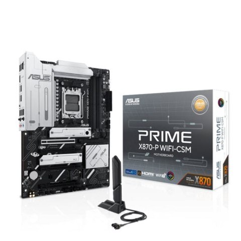 Asus | PRIME X870-P WIFI | Rodzina procesorów AMD | Gniazdo procesora AM5 | DDR5 | Obsługiwane interfejsy dysków twardych SATA, 