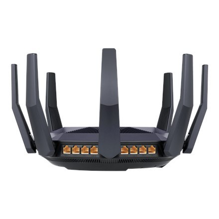 Asus | AX6000 Dual Band Router | RT-AX89X | 802.11ax | 4804+1300 Mbit/s | 10/100/1000 Mbit/s | Porty Ethernet LAN (RJ-45) 8 | Ob
