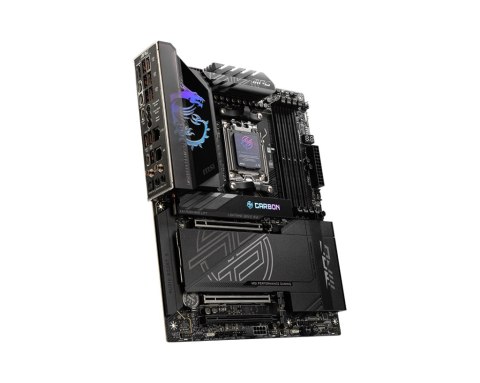 Rodzina procesorów MSI AMD | Gniazdo procesora AM5 | DDR5 UDIMM | Obsługiwane interfejsy dysków twardych SATA, M.2 | Liczba złąc