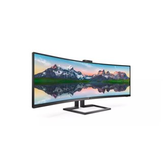 Philips | 499P9H/00 | 48,8 " | VA | Dual QHD | 32:9 | 5 ms | 450 cd/m² | Czarny | Wyjście słuchawkowe | Porty HDMI w ilości 2 | 
