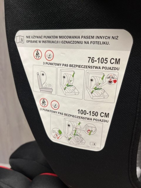 Fotelik samochodowy Bebico DEFENDER GREY i-Size 76-150 cm wzrostu (9-36kg)