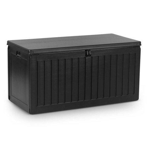 Skrzynia ogrodowa 270 l 109x51x55 cm czarna