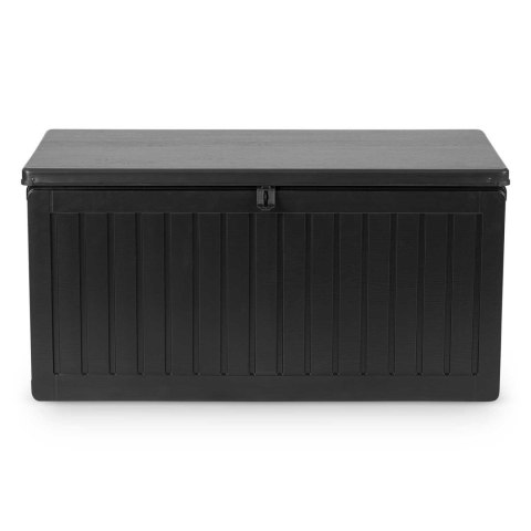 Skrzynia ogrodowa 270 l 109x51x55 cm czarna