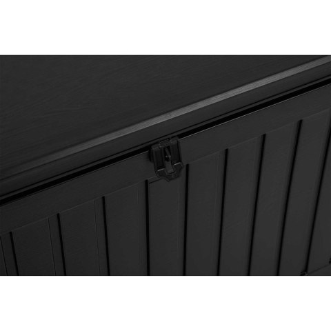 Skrzynia ogrodowa 270 l 109x51x55 cm czarna