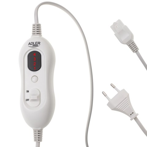 Adler | Pas grzewczy na lędźwiach | AD 7437 | Liczba poziomów ogrzewania 4 | Liczba osób 1 | Zdalne sterowanie | 100 W | Jasnosz