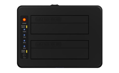 Stacja dokująca Raidsonic | Icy Box | IB-1232CL-U3, 2x SATA 2,5" i/lub 3,5" do 1x USB 3.2 Gen 1 Host + UASP