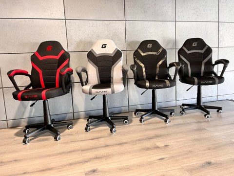 Fotel obrotowy do biurka MARIO BLACK + DARK GREY