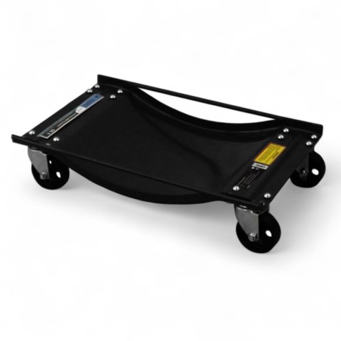 Wózki Manewrowe 450 kg 2 Sztuki Czarne Rolki Transportowe do Samochodów