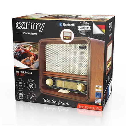 Camry | CR 1188 | Retro Radio | Drewniane