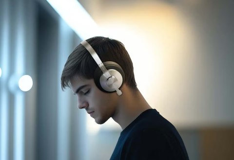 Słuchawki stereo Muse | M-298 SBL | Bluetooth | ANC | Czarny/Srebrny