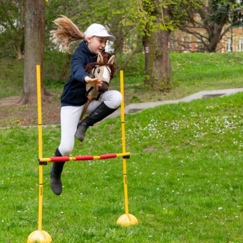 Skippi Hobby Horse z kantarem - Karmel - A3 HH - prezent na dzień dziecka