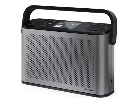 Przenośne radio cyfrowe Sharp OSAKA DR-P540(GY) z Bluetooth, USB i radio FM, stereo, w kolorze szarym