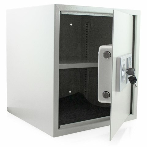 Sejf Kremowy 36x40 cm Zamek Elektroniczny i Klucz Podwójne Drzwi Bituxx