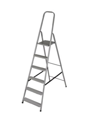 DRABINA STALOWA DOMOWA 6 STOPNI 125 KG