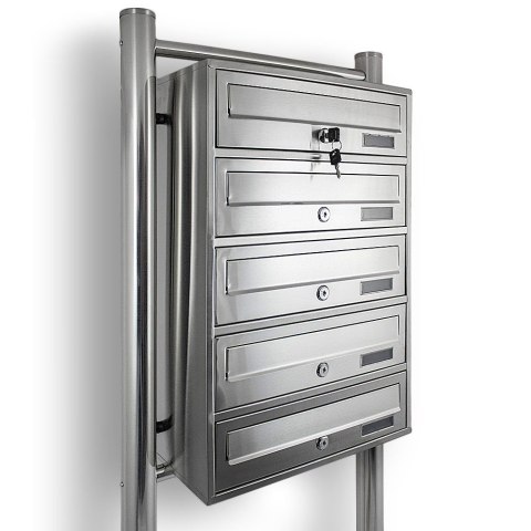 Skrzynka lokatorska 5 euro stal nierdzewna stojak na listy zamek