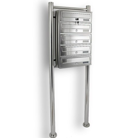 Skrzynka lokatorska 5 euro stal nierdzewna stojak na listy zamek