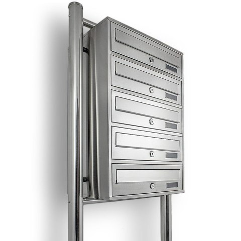 Skrzynka lokatorska 5 euro stal nierdzewna stojak na listy zamek