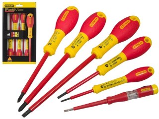 ZESTAW WKRĘTAKÓW PŁASKICH I KRZYŻAKOWYCH PH (6szt.) VDE 1000V FATMAX VDE STANLEY