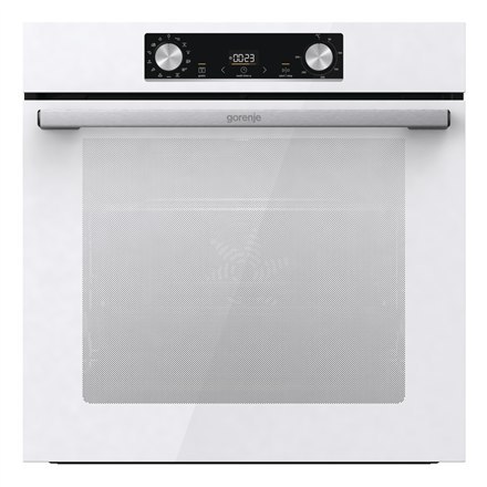 Gorenje | BOS6737E06WG | Piekarnik | 77 L | Wielofunkcyjny | EcoClean | Sterowanie mechaniczne | Funkcja pary | Wysokość 59,5 cm