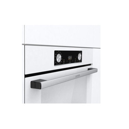 Gorenje | BOS6737E06WG | Piekarnik | 77 L | Wielofunkcyjny | EcoClean | Sterowanie mechaniczne | Funkcja pary | Wysokość 59,5 cm