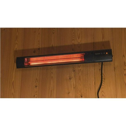 SUNRED | Grzejnik | RD-DARK-20, ciemna ściana | Podczerwień | 2000 W | Liczba poziomów mocy | Odpowiedni do pomieszczeń do m² | 