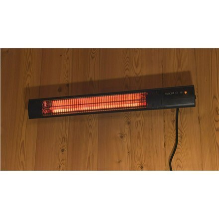 SUNRED | Grzejnik | RD-DARK-20, ciemna ściana | Podczerwień | 2000 W | Liczba poziomów mocy | Odpowiedni do pomieszczeń do m² | 