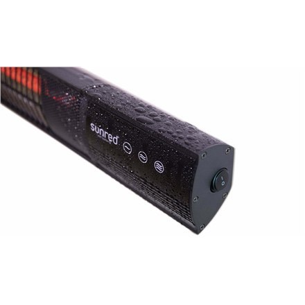 SUNRED | Grzejnik | RD-DARK-25, ciemna ściana | Podczerwień | 2500 W | Liczba poziomów mocy | Odpowiedni do pomieszczeń do m² | 
