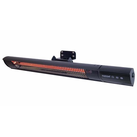 SUNRED | Grzejnik | RD-DARK-25, ciemna ściana | Podczerwień | 2500 W | Liczba poziomów mocy | Odpowiedni do pomieszczeń do m² | 