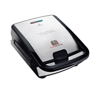 TEFAL | SW854D | Opiekacz do kanapek | 700 W | Liczba talerzy 4 | Liczba ciastek 2 | Średnica cm | Czarny/stal nierdzewna