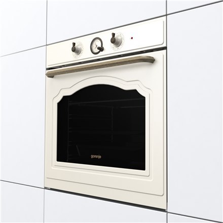 Gorenje | BOS67371CLI | Piekarnik | 77 L | Wielofunkcyjny | EcoClean | Sterowanie mechaniczne | Funkcja pary | Wysokość 59,5 cm 