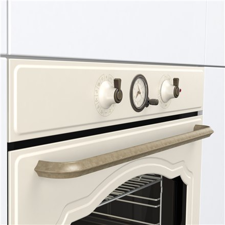 Gorenje | BOS67371CLI | Piekarnik | 77 L | Wielofunkcyjny | EcoClean | Sterowanie mechaniczne | Funkcja pary | Wysokość 59,5 cm 