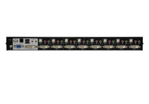 Aten CS1768-ATA-G 8-portowy przełącznik KVM USB DVI/Audio z pojedynczym łączem DVI | Aten
