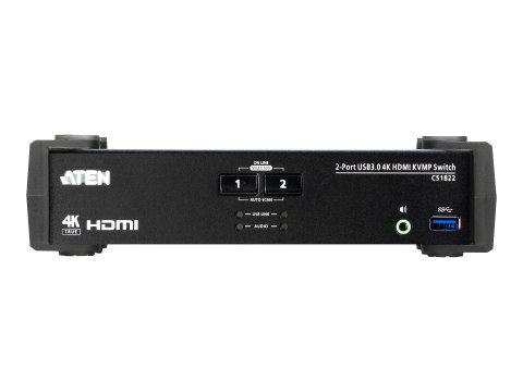Aten CS1822-AT-G 2-portowy przełącznik KVMP™ USB 3.0 4K HDMI | Aten