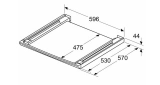 Zestaw do układania w stos Bosch z wysuwaną półką | WTZ27500