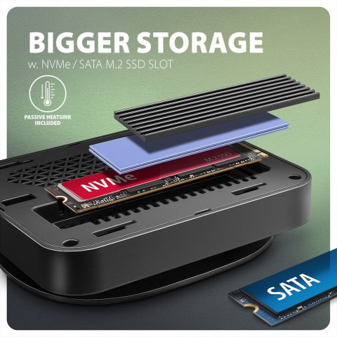 AXAGON USB-C 10Gbps UFO 9in1 Hub | HMC-UFO