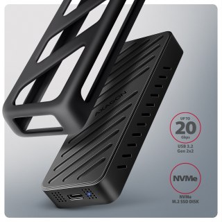 AXAGON USB-C 20Gbps - M.2 NVMe SSD ARMORED Box | EEM2-20G