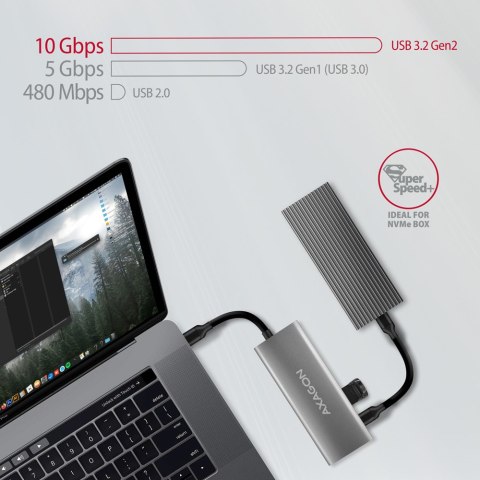 Hub Axagon HMC-5G21 USB-C 10Gbps SPEEDSTER 5w1