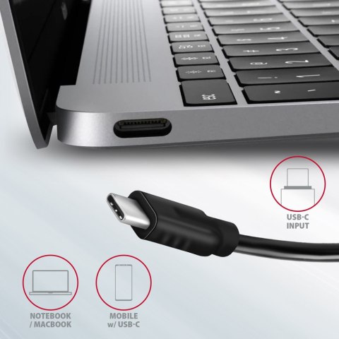 Hub Axagon HMC-5G21 USB-C 10Gbps SPEEDSTER 5w1