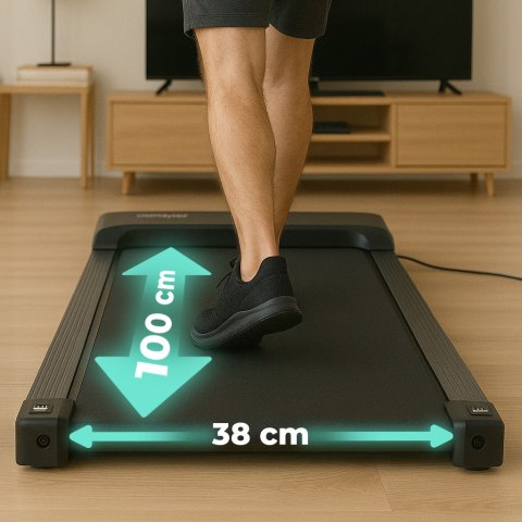 Bieżnia domowa elektryczna walking pad treningowy pod biurko 6 km/h MOVEPRO