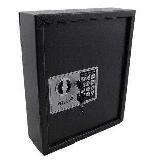 Sejf na klucze 48 haczyzków elektroniczny zamek kodowy solidny czarny