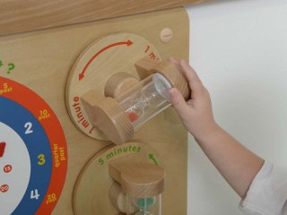 MASTERKIDZ Nauka Odczytywania Zegara Ścienna Tablica Edukacyjna Flex