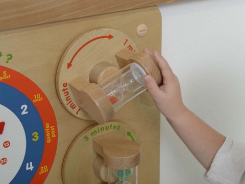 MASTERKIDZ Nauka Odczytywania Zegara Ścienna Tablica Edukacyjna Flex