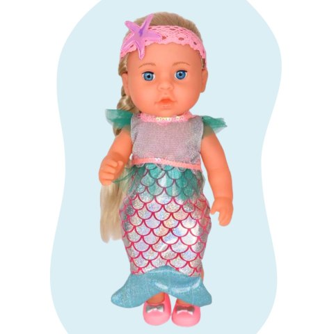 WOOPIE ROYAL Lalka Bobas 36 cm Syrenka Interaktywna Zestaw XXL Opiekunka 18w1