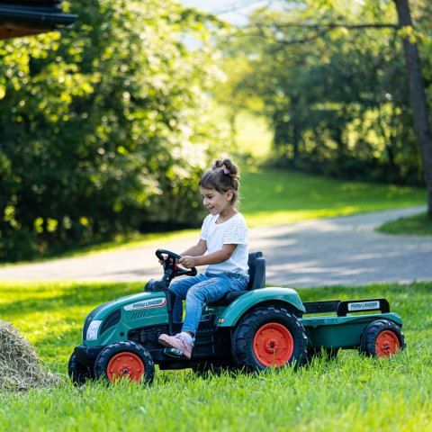 FALK Traktor Lander Zielony na Pedały z Przyczepką od 3 Lat