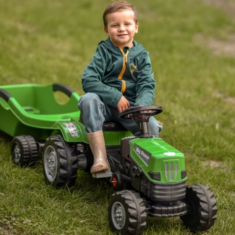 WOOPIE Traktor na Pedały Big PowerTrac z Przyczepą XXL